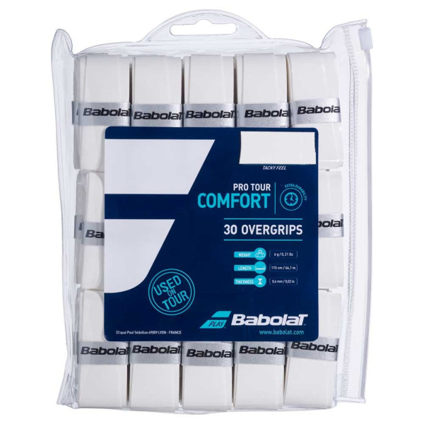 Confezione da 30 Overgrip Babolat Bianco