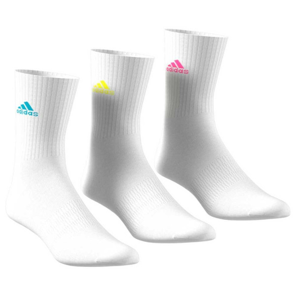 Pack 3 Adidas White Colours Socks