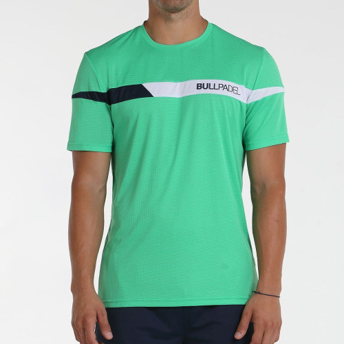 Camiseta verde Bullpadel...