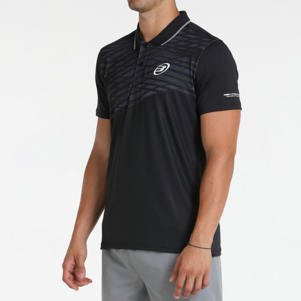 Bullpadel Mojan Black Polo Shirt